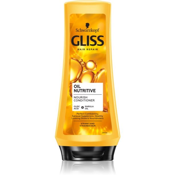 Schwarzkopf Gliss Oil Nutritive подхранващ балсам с олио 200 мл. на ниска цена