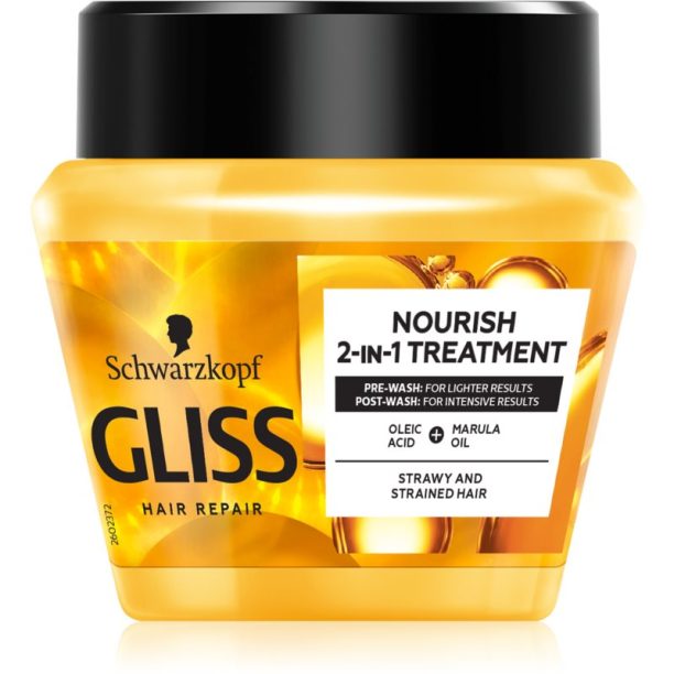 Schwarzkopf Gliss Oil Nutritive подхранваща маска с олио 300 мл. на ниска цена