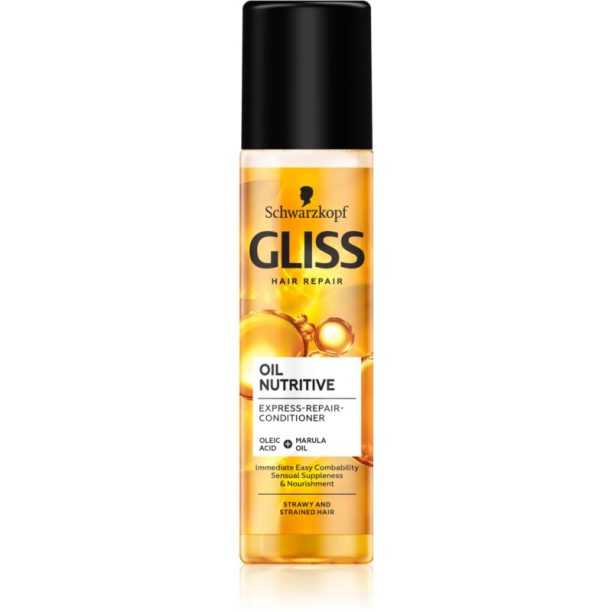 Schwarzkopf Gliss Oil Nutritive регенериращ балсам за непокорна коса 200 мл.