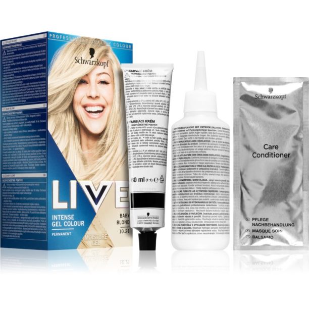 Schwarzkopf LIVE Intense Colour перманентната боя за коса цвят 10.21 Baby Blonde