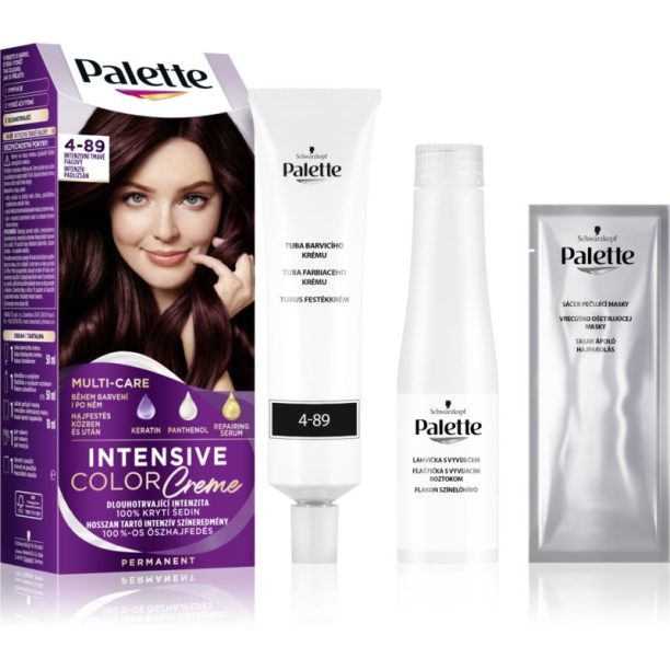 Schwarzkopf Palette Intensive Color Creme перманентната боя за коса цвят 4-89 RFE3 Intensive Aubergine 1 бр. на ниска цена