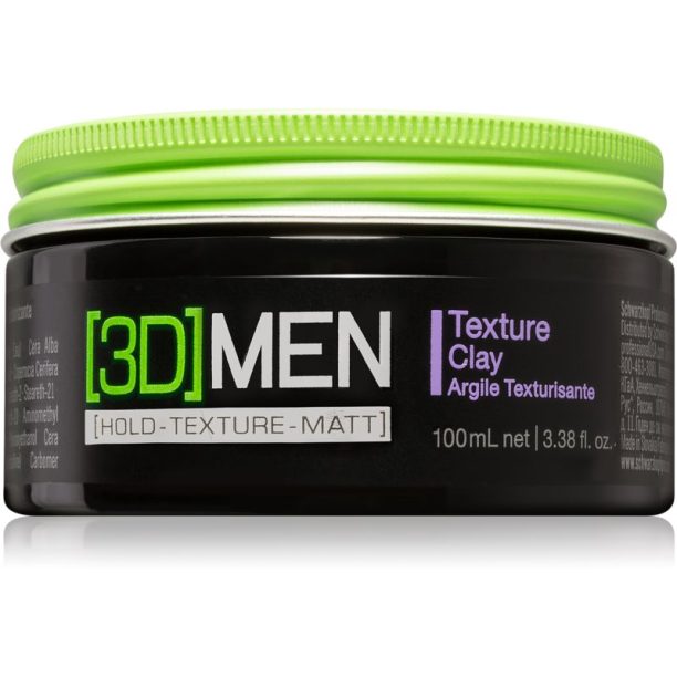 Schwarzkopf Professional [3D] MEN Моделираща глина силна фиксация 100 мл.