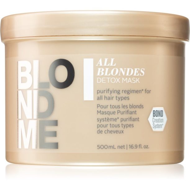 Schwarzkopf Professional Blondme All Blondes Detox детоксикираща почистваща маска за блонд коса и коса с кичури 500 мл.