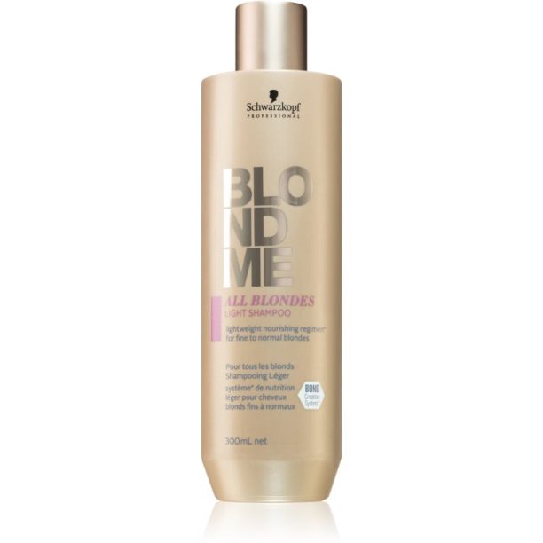 Schwarzkopf Professional Blondme All Blondes Light подхранващ шампоан за фина към нормална коса 300 мл.