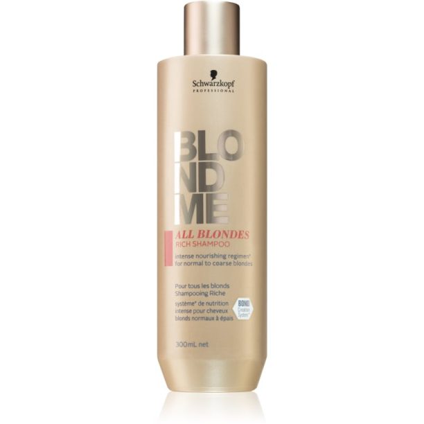 Schwarzkopf Professional Blondme All Blondes Rich подхранващ шампоан  за груба коса 300 мл. на ниска цена