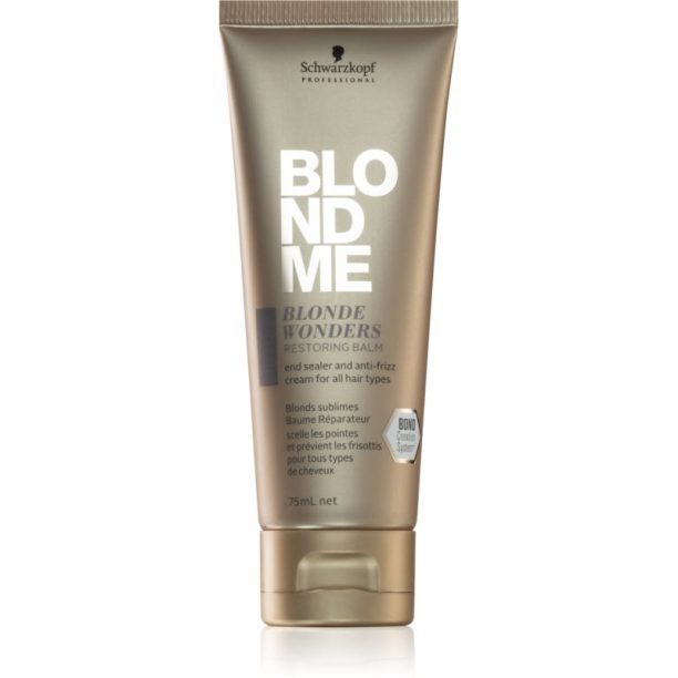 Schwarzkopf Professional Blondme Blonde Wonders възобновяващ балсам за блонд коса и коса с кичури 75 мл.