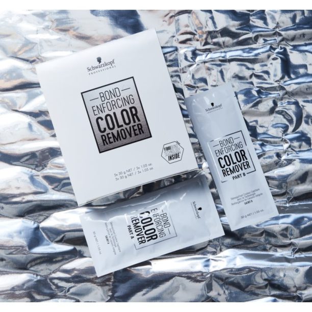 Schwarzkopf Professional Bond Enforcing Color Remover продукт за отстраняване на цвета за изсветляване на косата 10x30 гр. на ниска цена