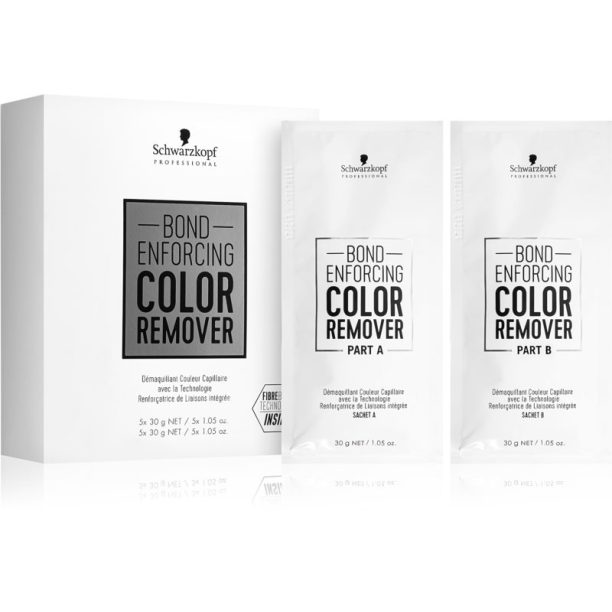 Schwarzkopf Professional Bond Enforcing Color Remover продукт за отстраняване на цвета за изсветляване на косата 10x30 гр.