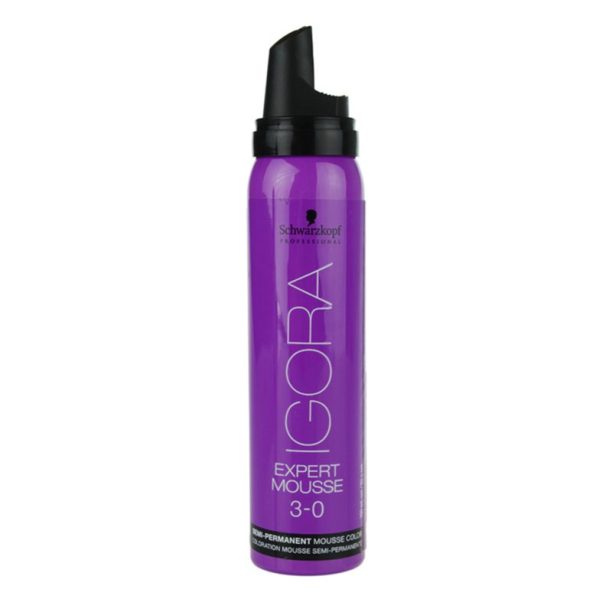 Schwarzkopf Professional IGORA Expert Mousse оцветяващ мус За коса цвят 3-0 Dark Brown Natural 100 мл. на ниска цена