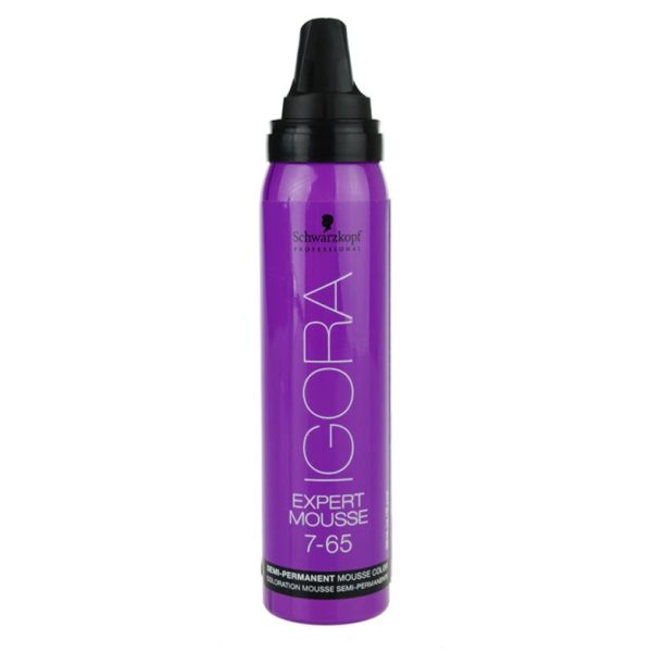 Schwarzkopf Professional IGORA Expert Mousse оцветяващ мус За коса цвят 7-65 Medium Blonde Chocolate Gold 100 мл. на ниска цена