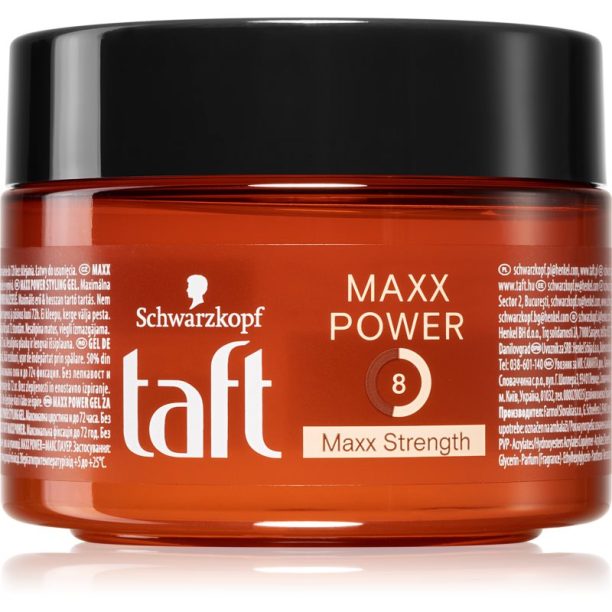 Schwarzkopf Taft MaXX Power гел за коса със силна фиксация 250 мл.