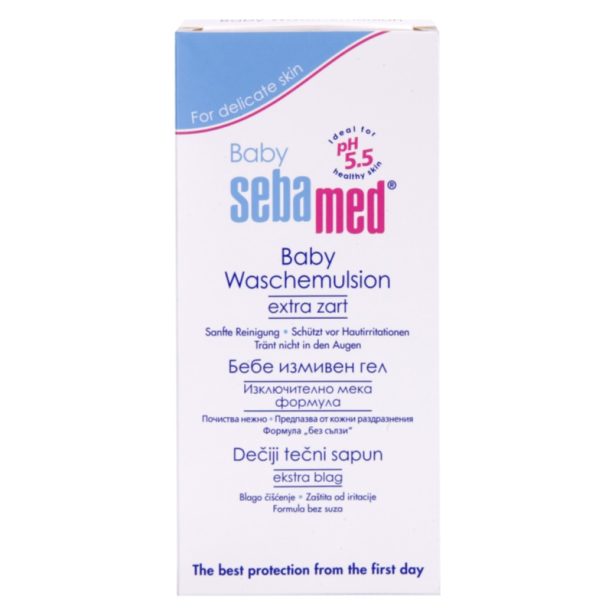 Sebamed Baby Wash изключително нежна миеща емулсия за тяло и коса 200 мл. купи на топ цена