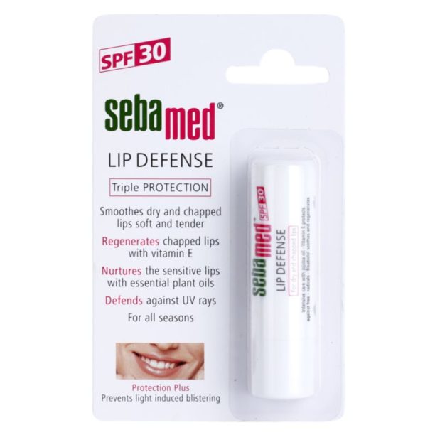 Sebamed Face Care регенериращ балсам за устни с UVA и UVB филтри 4