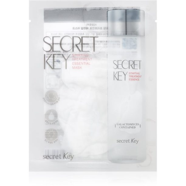 Secret Key Starting Treatment Galactomyces платнена маска с озаряващ и хидратиращ ефект 30 гр.