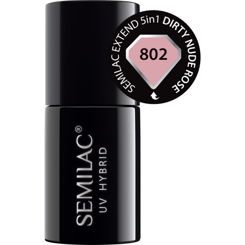 Semilac UV Hybrid Extend 5in1 гел лак за нокти цвят 802 Dirty Nude Rose 7 мл. на ниска цена