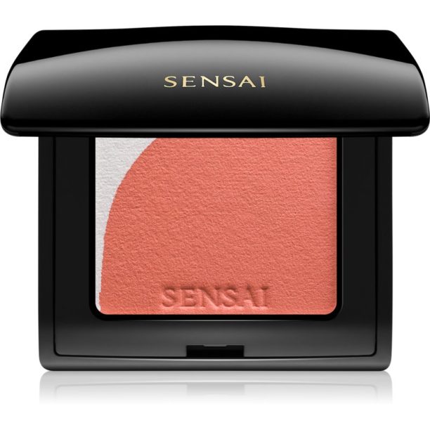 Sensai Blooming Blush освежаващ руж с четка цвят 04 Blooming Orange 4 гр.