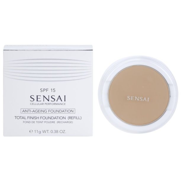 Sensai Cellular Performance Cream Foundation компактна пудра против бръчки пълнител цвят TF22 Natural Beige SPF 15 11 гр. купи на топ цена