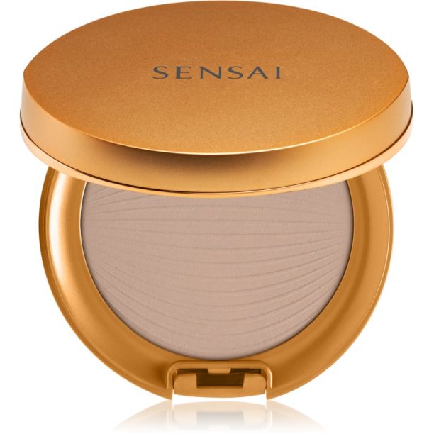 Sensai Silky Bronze Natural Veil Compact водоустойчива пудра цвят SC03 Medium 8