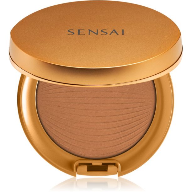 Sensai Silky Bronze Natural Veil Compact водоустойчива пудра цвят SC04 Dark 8