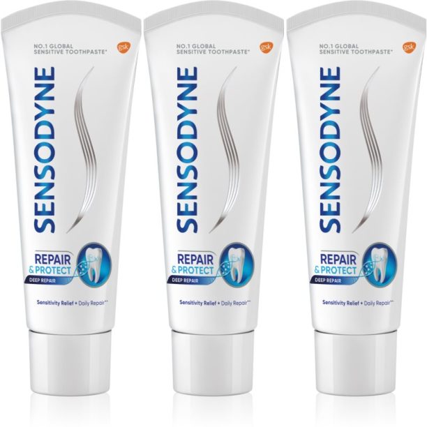 Sensodyne Repair & Protect паста за зъби за чувствителни зъби 3x75 мл.