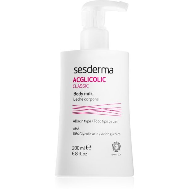 Sesderma Acglicolic Classic Body стягащо мляко за тяло  с пилинг ефект 200 мл.