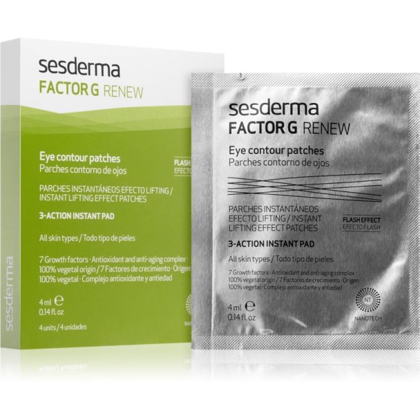 Sesderma Factor G Renew маска за очи  с лифтинг ефект 4 x 4 мл.