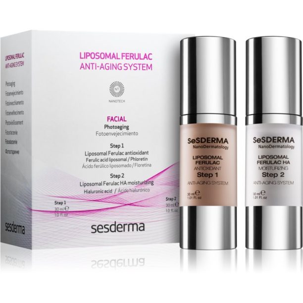 Sesderma Liposomal Ferulac възстановяване на кожата на лицето в две стъпки 2 x 30 мл.