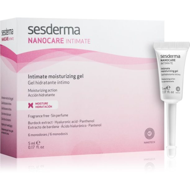 Sesderma Nanocare Intimate успокояващ гел за интимните части 6 x 5 мл.