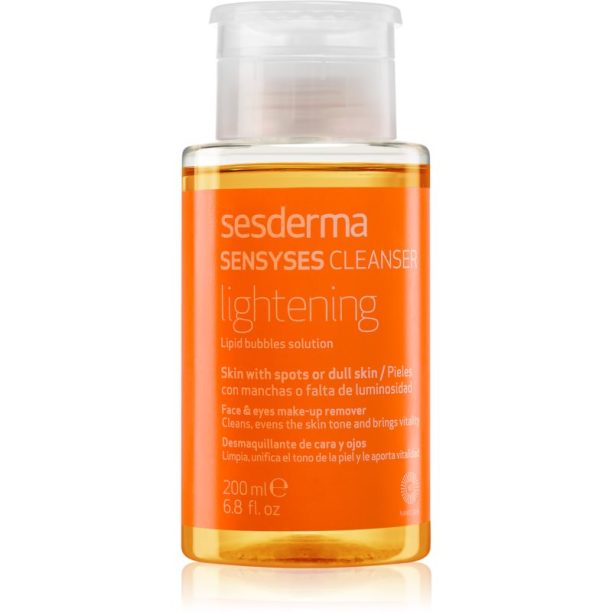 Sesderma Sensyses Cleanser Lightening лосион за почистване на фон дьо тен за кожа с хиперпигментация 200 мл.