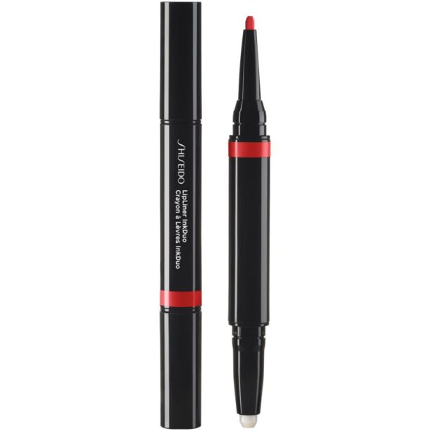 Shiseido LipLiner InkDuo червило и молив за контур за устни с балсам цвят 07 Poppy 1.1 гр. на ниска цена