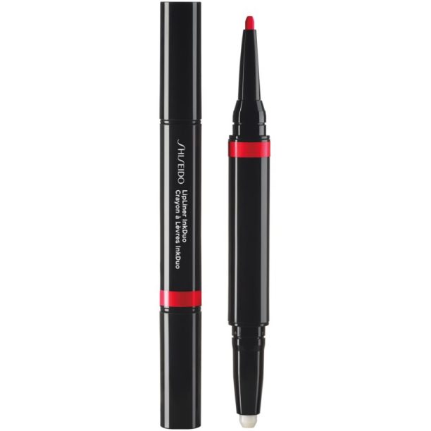 Shiseido LipLiner InkDuo червило и молив за контур за устни с балсам цвят 08 True Red 1.1 гр. на ниска цена