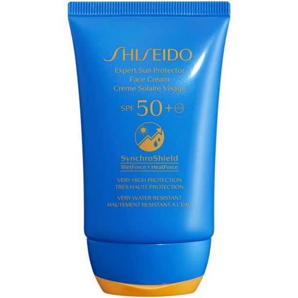 Shiseido Sun Care Expert Sun Protector Face Cream водоустойчив крем за лице за изкуствен тен SPF 50+ 50 мл.