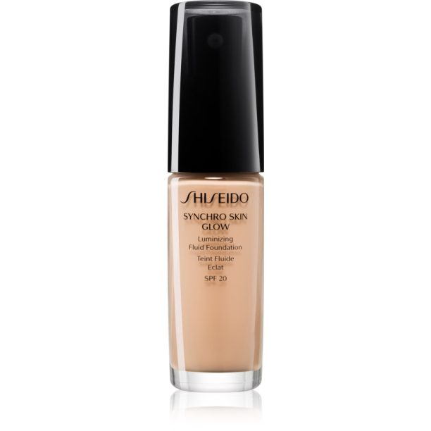 Shiseido Synchro Skin Glow Luminizing Fluid Foundation озаряващ фон дьо тен SPF 20 цвят Neutral 3 30 мл.