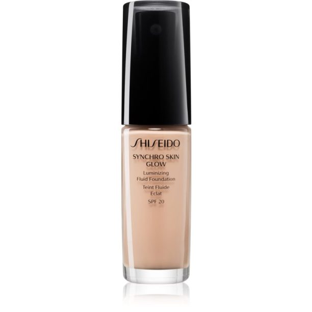 Shiseido Synchro Skin Glow Luminizing Fluid Foundation озаряващ фон дьо тен SPF 20 цвят Rose 2 30 мл.