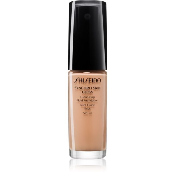 Shiseido Synchro Skin Glow Luminizing Fluid Foundation озаряващ фон дьо тен SPF 20 цвят Rose 4 30 мл.