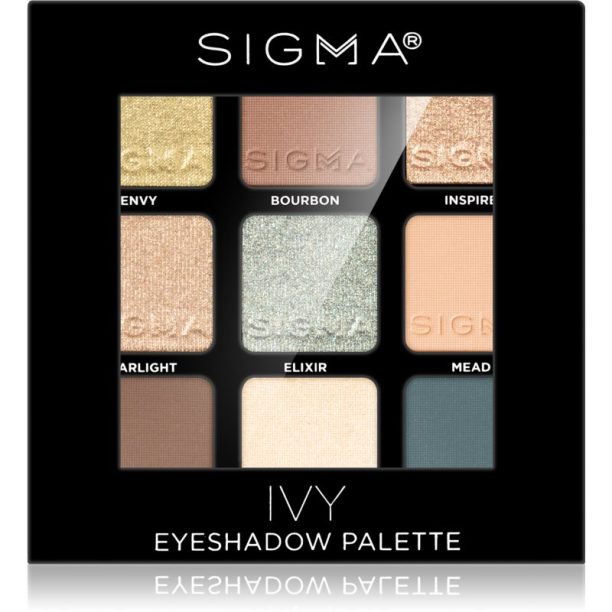 Sigma Beauty Eyeshadow Palette Ivy палитра от сенки за очи 9 гр.