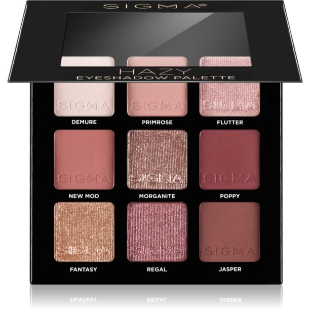 Sigma Beauty Eyeshadow Palette Rosy палитра от сенки за очи 9 гр.