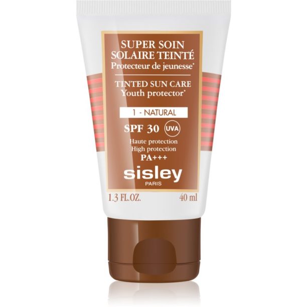 Sisley Super Soin Solaire Teinté защитен тониращ крем за лице SPF 30 цвят 1 Natural  40 мл.