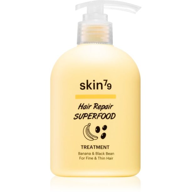 Skin79 Hair Repair Superfood Banana & Black Bean балсам за тънка коса без обем 230 мл.