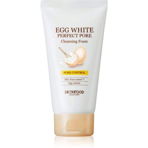 Skinfood Egg White Pore Control дълбокопочистваща пяна за стягане на порите 150 мл.