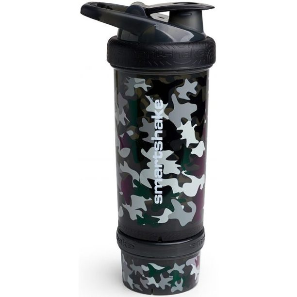 Smartshake Revive спортен шейкър + контейнер боя Camo Black 750 мл.