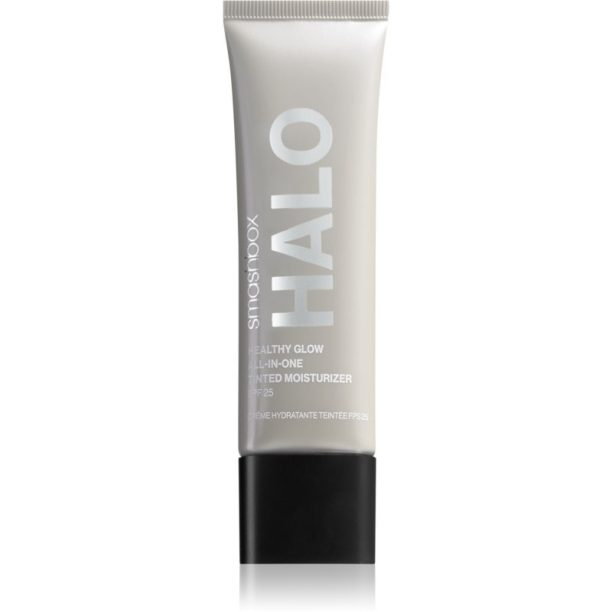 Smashbox Halo Healthy Glow All-in-One Tinted Moisturizer SPF 25 Mini тониращ и хидратиращ крем-гел с озаряващ ефект SPF 25 цвят Dark Neutral 12 мл. на ниска цена