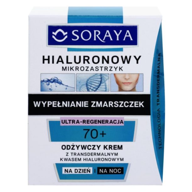 Soraya Hyaluronic Microinjection подхранваща грижа за регенерация и възстановяване на кожата 70+ 50 мл. купи на топ цена