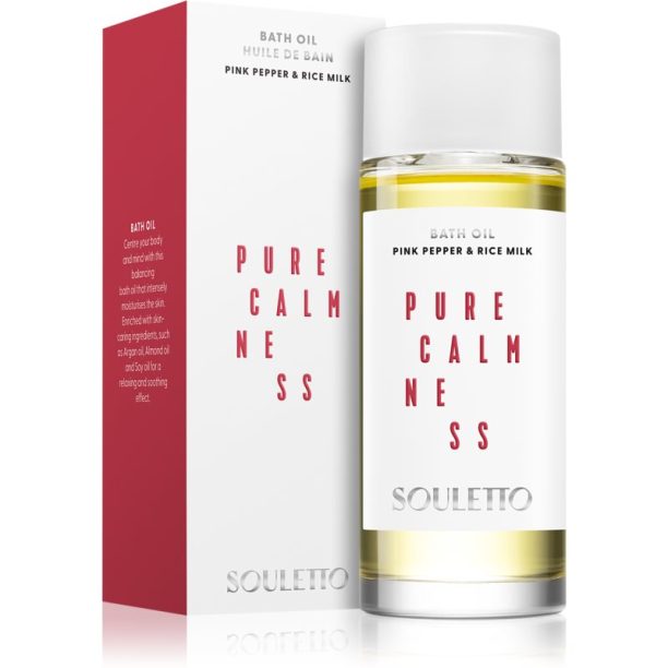 Souletto Pink Pepper & Rice Milk Bath Oil олио за вана 100 мл. купи на топ цена