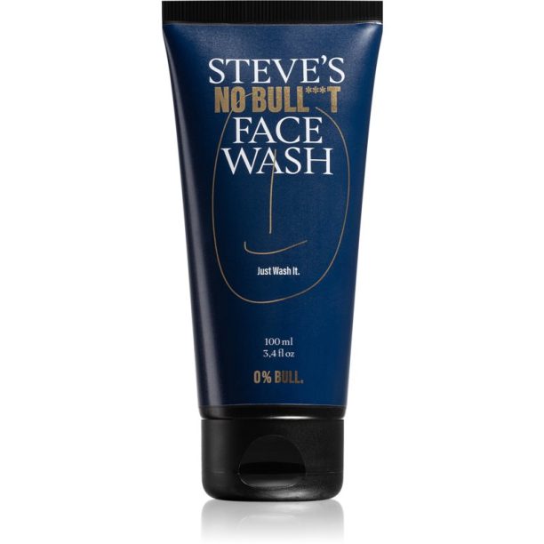 Steve's No Bull***t Face Wash почистващ гел  за лице за мъже 100 мл.