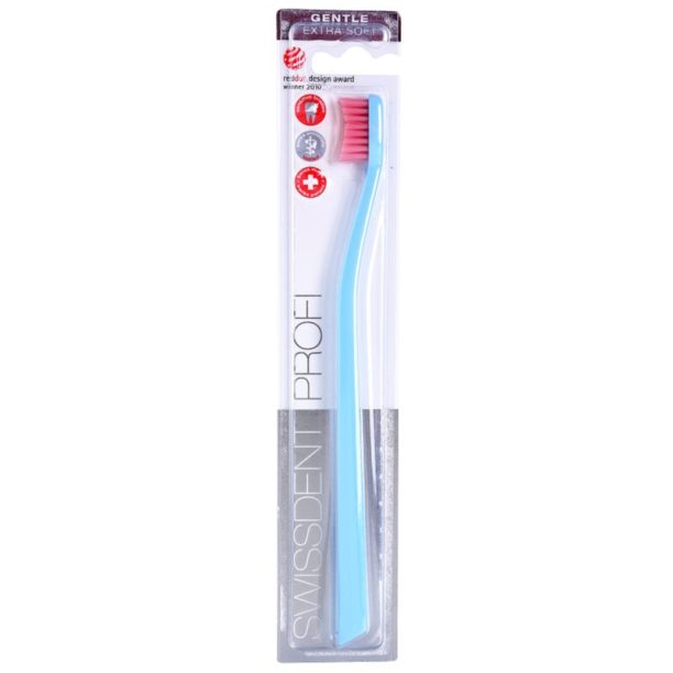 Swissdent Profi Gentle четка за зъби много мека Light Blue and Light Pink Color 1 бр.