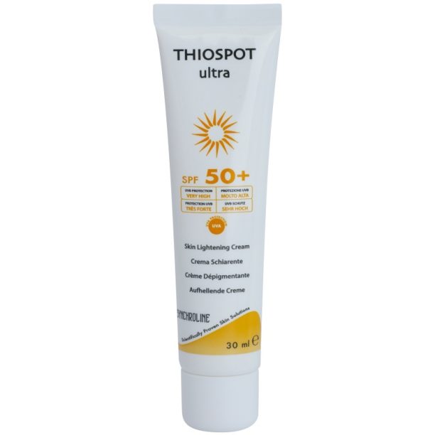 Synchroline Thiospot Ultra озаряващ крем за лице с хиперпигментация SPF 50+ 30 мл. на ниска цена