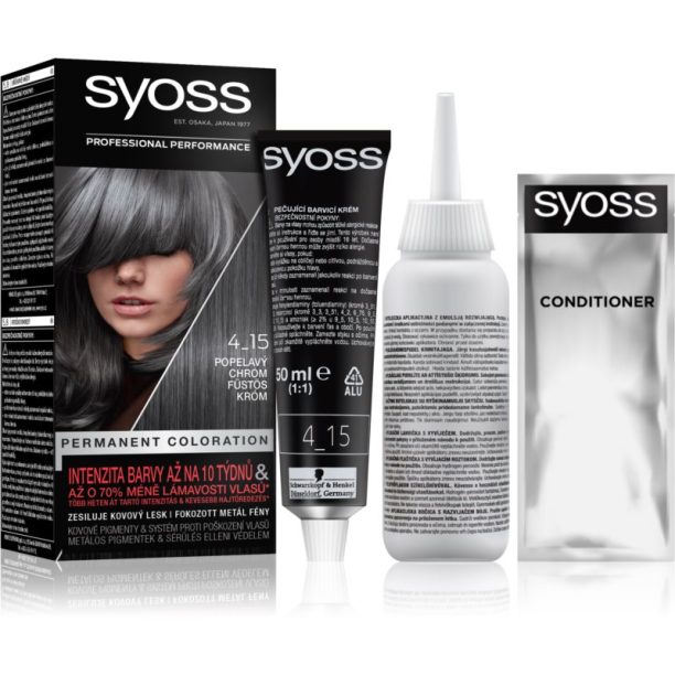 Syoss Color перманентната боя за коса цвят 4-15 Dusty Chrome на ниска цена