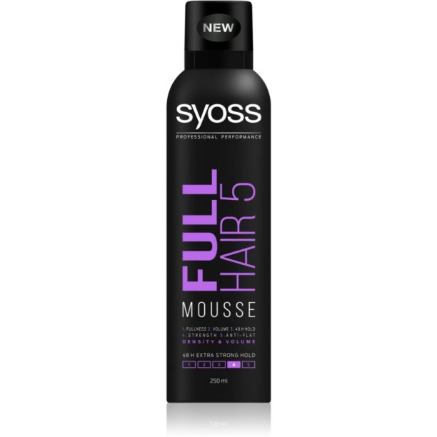 Syoss Full Hair 5 пяна втвърдител с екстра силна фиксация 250 мл. на ниска цена