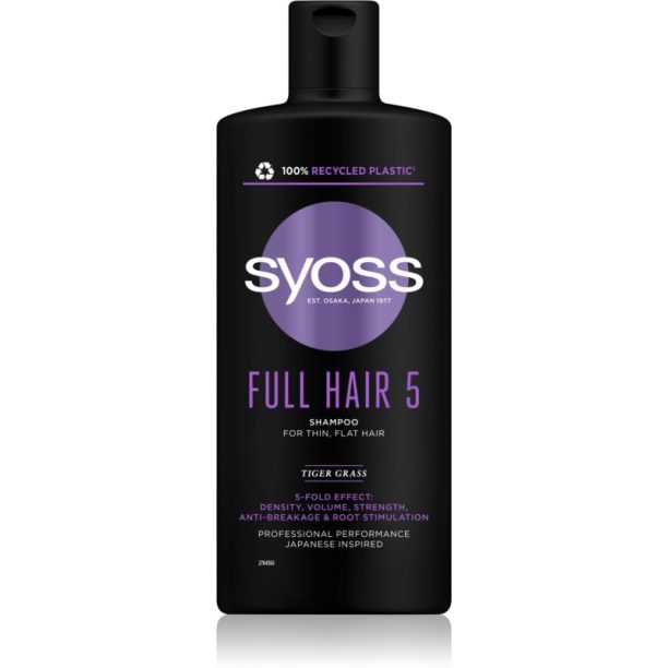 Syoss Full Hair 5 шампоан за тънка коса за обем и жизненост 440 мл. на ниска цена